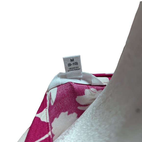 Time and Tru Floral Hawaiian Dress Pink Medium - Picture 7 of 9